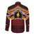 Personalised Tonga Beulah College Long Sleeve Button Shirt Polynesian Ngatu Tribal