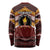 Personalised Tonga Beulah College Long Sleeve Shirt Polynesian Ngatu Tribal