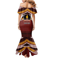 Personalised Tonga Beulah College Mermaid Dress Polynesian Ngatu Tribal