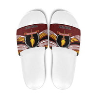 Personalised Tonga Beulah College Slide Sandals Polynesian Ngatu Tribal - Polynesian Pride