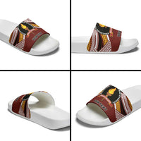 Personalised Tonga Beulah College Slide Sandals Polynesian Ngatu Tribal - Polynesian Pride