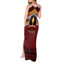 Personalised Tonga Beulah College Tank Maxi Dress Polynesian Ngatu Tribal