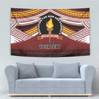 Personalised Tonga Beulah College Tapestry Polynesian Ngatu Tribal