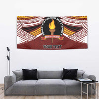 Personalised Tonga Beulah College Tapestry Polynesian Ngatu Tribal