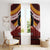 Personalised Tonga Beulah College Window Curtain Polynesian Ngatu Tribal