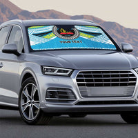 Personalised Tonga Lavengamalie College Auto Sun Shade Polynesian Ngatu Tribal - Polynesian Pride