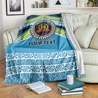 Personalised Tonga Lavengamalie College Blanket Polynesian Ngatu Tribal