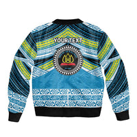 Personalised Tonga Lavengamalie College Bomber Jacket Polynesian Ngatu Tribal LT9 - Polynesian Pride