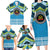 Personalised Tonga Lavengamalie College Family Matching Long Sleeve Bodycon Dress and Hawaiian Shirt Polynesian Ngatu Tribal