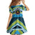 Personalised Tonga Lavengamalie College Family Matching Off The Shoulder Long Sleeve Dress and Hawaiian Shirt Polynesian Ngatu Tribal