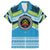 Personalised Tonga Lavengamalie College Family Matching Off The Shoulder Long Sleeve Dress and Hawaiian Shirt Polynesian Ngatu Tribal