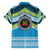 Personalised Tonga Lavengamalie College Family Matching Off The Shoulder Long Sleeve Dress and Hawaiian Shirt Polynesian Ngatu Tribal