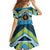 Personalised Tonga Lavengamalie College Family Matching Off Shoulder Short Dress and Hawaiian Shirt Polynesian Ngatu Tribal