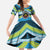 Personalised Tonga Lavengamalie College Family Matching Summer Maxi Dress and Hawaiian Shirt Polynesian Ngatu Tribal