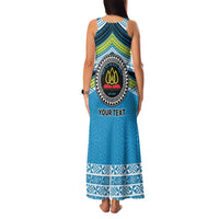 Personalised Tonga Lavengamalie College Family Matching Tank Maxi Dress and Hawaiian Shirt Polynesian Ngatu Tribal