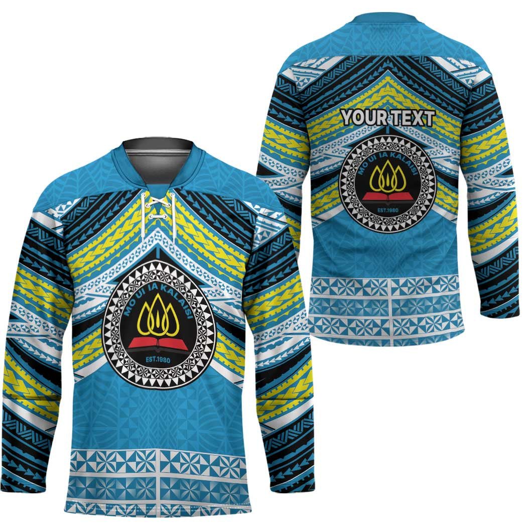 Personalised Tonga Lavengamalie College Hockey Jersey Polynesian Ngatu Tribal - Polynesian Pride