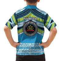Personalised Tonga Lavengamalie College Kid Hawaiian Shirt Polynesian Ngatu Tribal