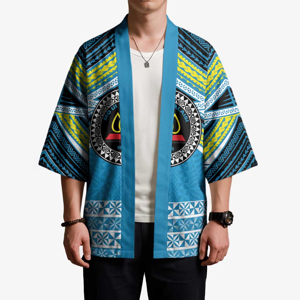 Personalised Tonga Lavengamalie College Kimono Polynesian Ngatu Tribal - Polynesian Pride