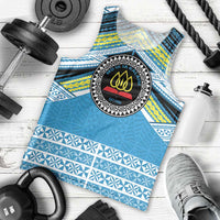 Personalised Tonga Lavengamalie College Men Tank Top Polynesian Ngatu Tribal