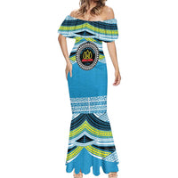 Personalised Tonga Lavengamalie College Mermaid Dress Polynesian Ngatu Tribal