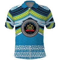 Personalised Tonga Lavengamalie College Polo Shirt Polynesian Ngatu Tribal