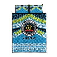 Personalised Tonga Lavengamalie College Quilt Bed Set Polynesian Ngatu Tribal