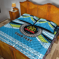 Personalised Tonga Lavengamalie College Quilt Bed Set Polynesian Ngatu Tribal