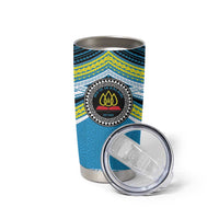 Personalised Tonga Lavengamalie College Tumbler Cup Polynesian Ngatu Tribal