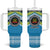 Personalised Tonga Lavengamalie College Tumbler With Handle Polynesian Ngatu Tribal