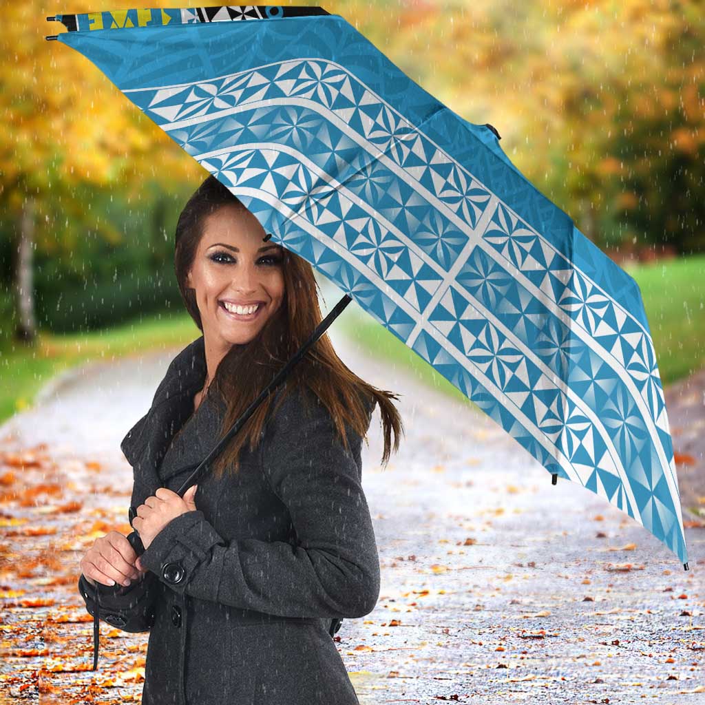 Personalised Tonga Lavengamalie College Umbrella Polynesian Ngatu Tribal - Polynesian Pride