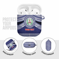 Personalised Tonga Sia'atoutai Theological College AirPods Case Polynesian Ngatu Tribal - Polynesian Pride