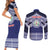 Personalised Tonga Sia'atoutai Theological College Couples Matching Short Sleeve Bodycon Dress and Long Sleeve Button Shirt Polynesian Ngatu Tribal