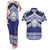 Personalised Tonga Sia'atoutai Theological College Couples Matching Tank Maxi Dress and Hawaiian Shirt Polynesian Ngatu Tribal