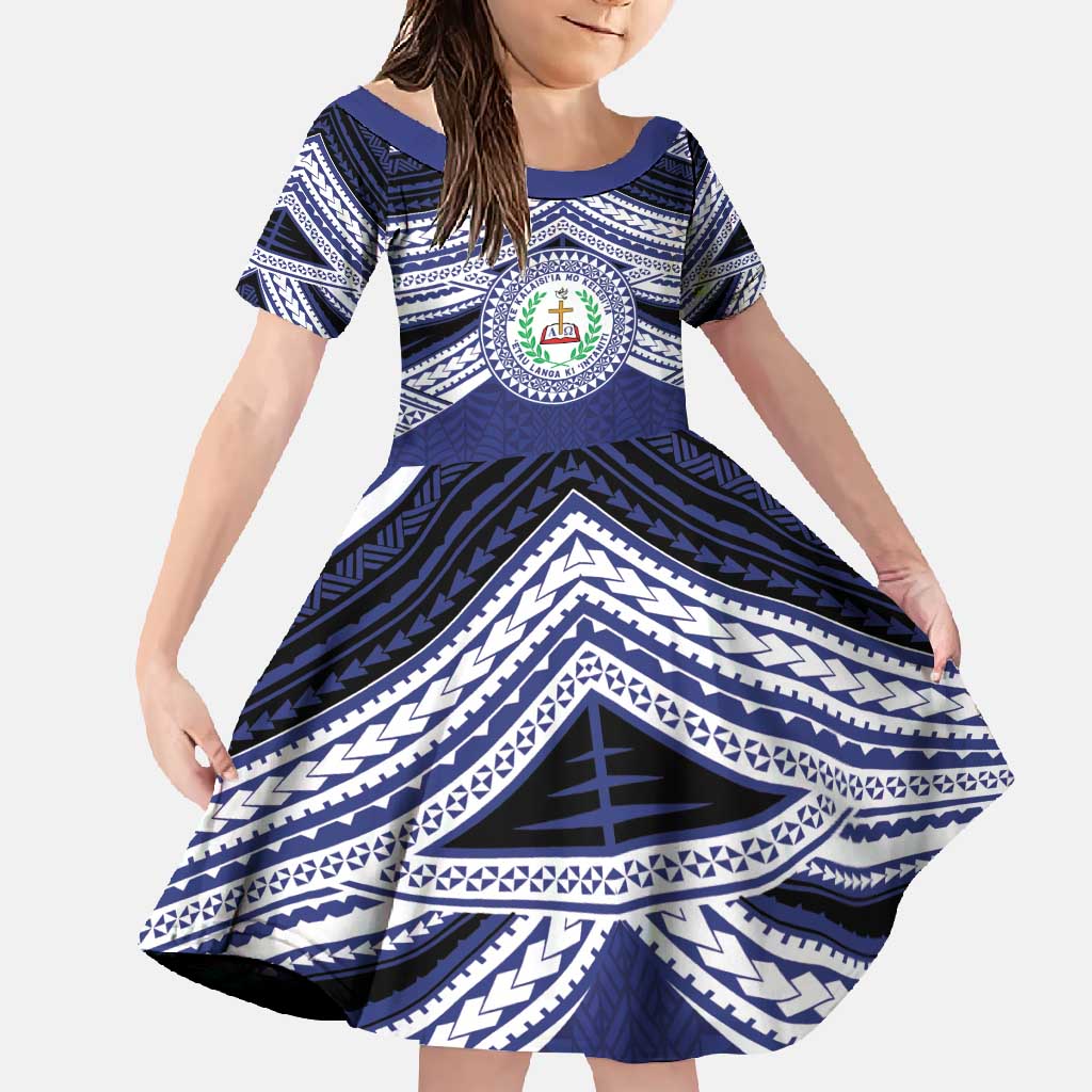 Personalised Tonga Sia'atoutai Theological College Family Matching Mermaid Dress and Hawaiian Shirt Polynesian Ngatu Tribal