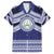 Personalised Tonga Sia'atoutai Theological College Family Matching Off The Shoulder Long Sleeve Dress and Hawaiian Shirt Polynesian Ngatu Tribal