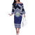Personalised Tonga Sia'atoutai Theological College Family Matching Off The Shoulder Long Sleeve Dress and Hawaiian Shirt Polynesian Ngatu Tribal