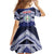 Personalised Tonga Sia'atoutai Theological College Family Matching Off Shoulder Short Dress and Hawaiian Shirt Polynesian Ngatu Tribal
