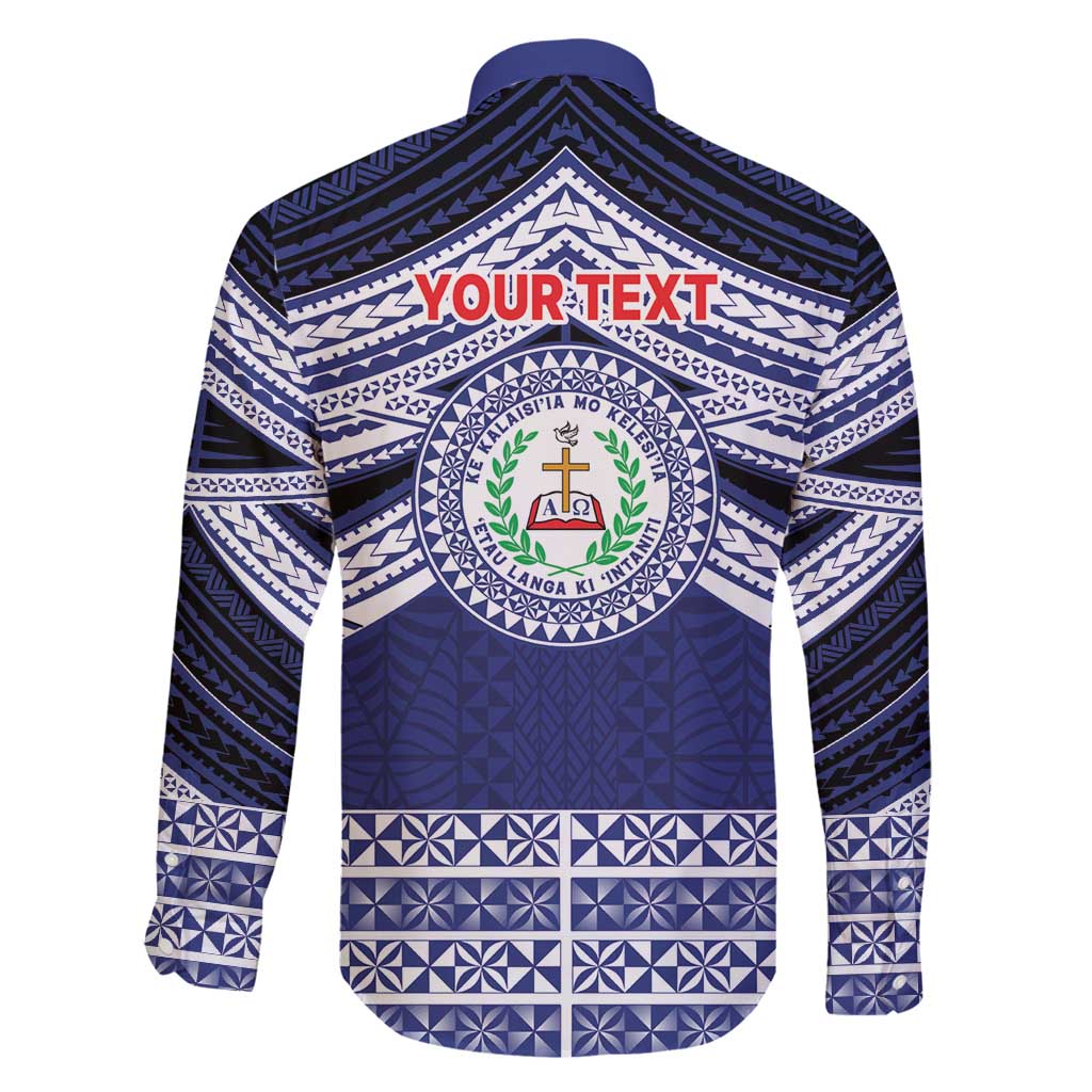 Personalised Tonga Sia'atoutai Theological College Family Matching Off Shoulder Short Dress and Hawaiian Shirt Polynesian Ngatu Tribal
