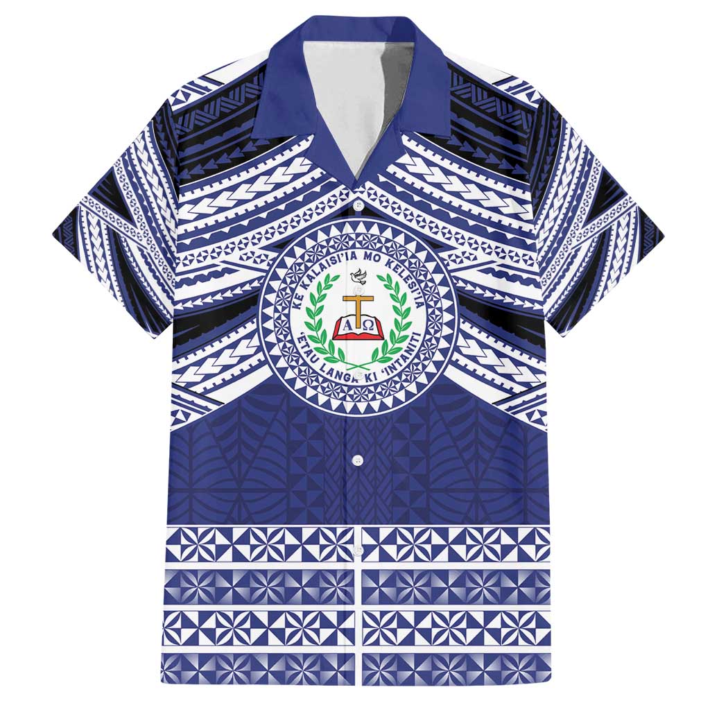 Personalised Tonga Sia'atoutai Theological College Family Matching Puletasi and Hawaiian Shirt Polynesian Ngatu Tribal