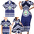 Personalised Tonga Sia'atoutai Theological College Family Matching Short Sleeve Bodycon Dress and Hawaiian Shirt Polynesian Ngatu Tribal