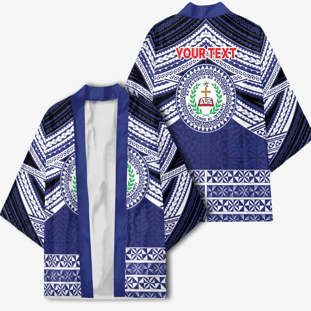 Personalised Tonga Sia'atoutai Theological College Kimono Polynesian Ngatu Tribal - Polynesian Pride