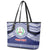 Personalised Tonga Sia'atoutai Theological College Leather Tote Bag Polynesian Ngatu Tribal