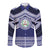 Personalised Tonga Sia'atoutai Theological College Long Sleeve Button Shirt Polynesian Ngatu Tribal