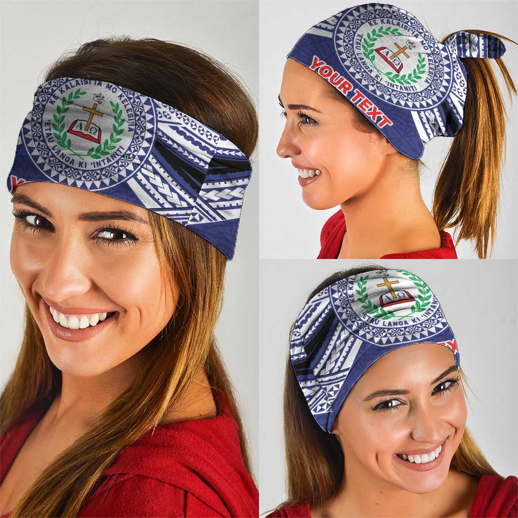 Personalised Tonga Sia'atoutai Theological College Neck Gaiter Polynesian Ngatu Tribal - Polynesian Pride