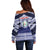 Personalised Tonga Sia'atoutai Theological College Off Shoulder Sweater Polynesian Ngatu Tribal