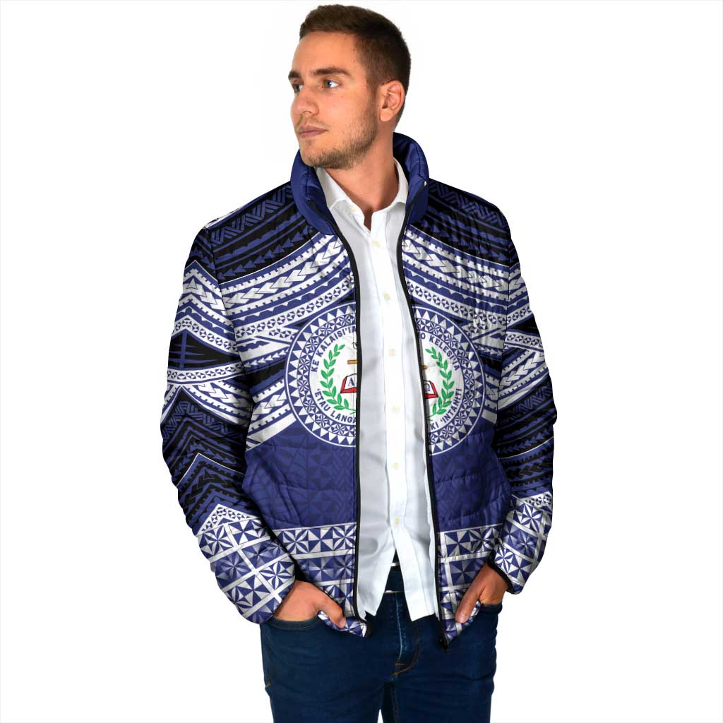 Personalised Tonga Sia'atoutai Theological College Padded Jacket Polynesian Ngatu Tribal - Polynesian Pride
