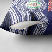 Personalised Tonga Sia'atoutai Theological College Pillow Cover Polynesian Ngatu Tribal - Polynesian Pride