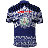 Personalised Tonga Sia'atoutai Theological College Polo Shirt Polynesian Ngatu Tribal