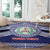 Personalised Tonga Sia'atoutai Theological College Round Carpet Polynesian Ngatu Tribal