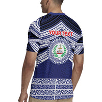 Personalised Tonga Sia'atoutai Theological College Rugby Jersey Polynesian Ngatu Tribal